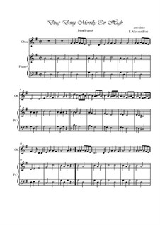 Ding Dong! Merrily on High: For oboe and piano by folklore