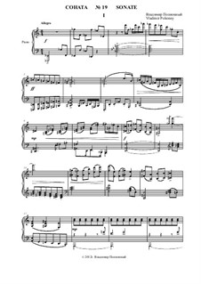 Соната No.19 для фортепиано в трёх частях: 1 часть by Vladimir Polionny