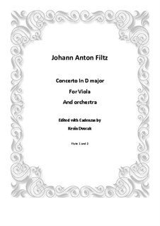 Viola Concerto in D Major: Viola Concerto in D Major by Antonio Filtz
