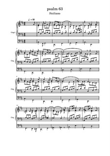 Psalm 63 Siciliano en Koraal: Psalm 63 Siciliano en Koraal by A.J. Webbink