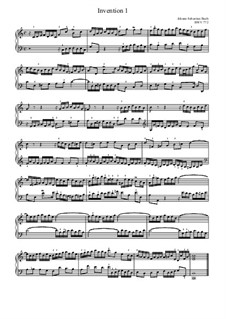 Complete set, BWV 772-786: No.1-15 by Johann Sebastian Bach