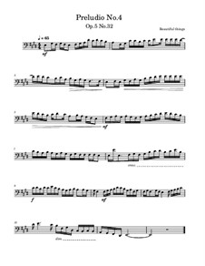 Preludio No.4, Op.5 No.32: Preludio No.4 by Beautiful things Martínez