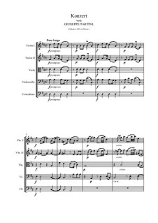 Концерт для виолончели и камерного оркестра D-Dur: Концерт для виолончели и камерного оркестра D-Dur by Giuseppe Tartini