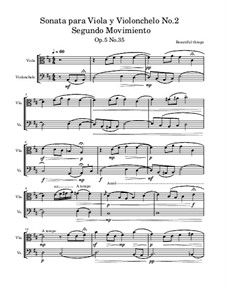 Sonata para Viola y Violonchelo No.2, Op.5 No.35 by B.t. Martínez on ...