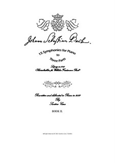 No.1-15, BWV 787-801: Complete set by Johann Sebastian Bach