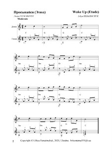 Просыпайся (Этюд): Дуэт домры с гитарой by Lily Gerasimchuk