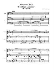 Nocturno No.8, Op.5 No.38: Nocturno No.8 by Franco Martínez Secco