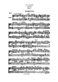 Jephtha, HWV 70: Piano-vocal score by Georg Friedrich Händel