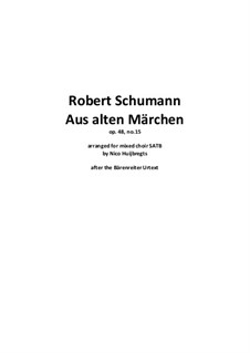 No.15 The Old Fairy Tales Tell: Vocal score by Robert Schumann