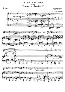 March of the Toys: Piano part by Victor Herbert