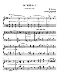 Bal Blanc - Valse Boston: For accordion by Rodolphe Berger