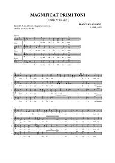 Magnificat Primi Toni (odd verses): Magnificat Primi Toni (odd verses) by Francesco Soriano