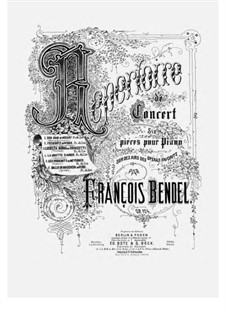 Repertoire de Concert, Op.124: No.4 La Muette de Portici de Auber by Franz Bendel