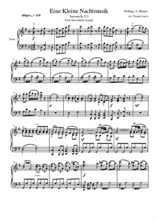 Allegro, for piano: Excerpt by Wolfgang Amadeus Mozart