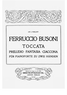 Toccata for Piano, BV 287: For a single performer by Ferruccio Busoni