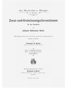 No.1-15, BWV 787-801: Complete set by Johann Sebastian Bach