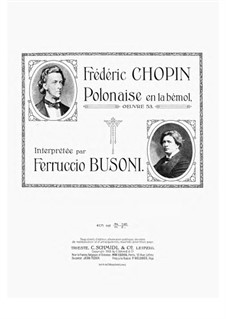 Polonaise in A Flat Major 'Heroic', Op.53: For piano by Frédéric Chopin