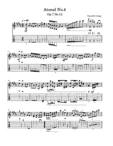 Atonal No.4, Op.7 No.12: Atonal No.4 by Beautiful things Martínez