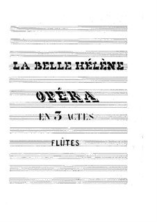 La belle Hélène (The Beautiful Helen): Flutes part by Jacques Offenbach