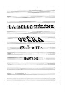 La belle Hélène (The Beautiful Helen): Oboe part by Jacques Offenbach