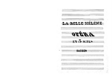 La belle Hélène (The Beautiful Helen): Bassoon part by Jacques Offenbach