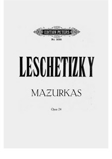Two Mazurkas, Op.24: Complete set by Theodor Leschetizky