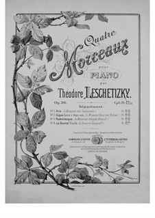 Four Pieces, Op.36: No.4 La Source. Étude by Theodor Leschetizky