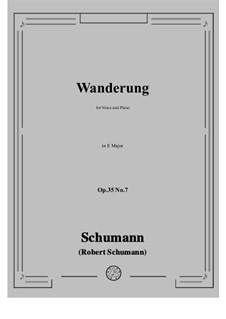 No.7 Wanderung (Wandering): E Major by Robert Schumann