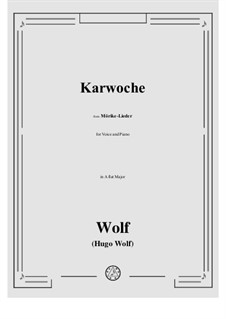 Book III: No.26 Karwoche in A flat Major by Hugo Wolf