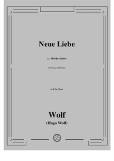 Book III: No.30 Neue Liebe in B flat Major by Hugo Wolf