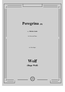 Book III: No.34 Peregrina II in G flat Major by Hugo Wolf