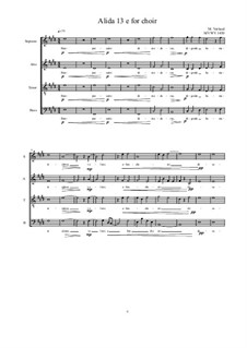 Alida No.13 for Choir: Version e, MVWV 1430 by Maurice Verheul