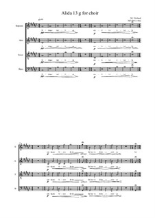 Alida No.13 for Choir: Version g, MVWV 1432 by Maurice Verheul