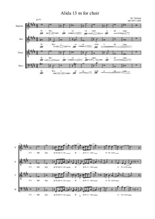 Alida No.13 for Choir: Version m, MVWV 1438 by Maurice Verheul