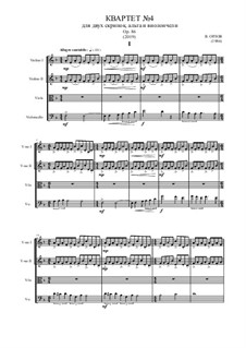 String Quartet No.4, Op.86: String Quartet No.4 by Vladimir Orlov
