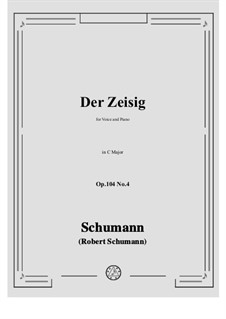 No.4 Der Zeisig: C Major by Robert Schumann