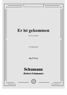 No.2 Er ist gekommen: F sharp minor by Robert Schumann