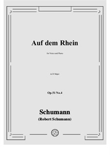 No.4 Auf dem Rhein (On The Rhine): D Major by Robert Schumann