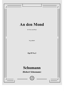 No.2 An den Mond: G minor by Robert Schumann
