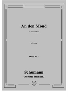 No.2 An den Mond: B minor by Robert Schumann