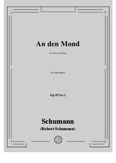 No.2 An den Mond: E flat minor by Robert Schumann