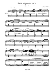 Thirty Progressives Studies, Op.46: Etude No.3 by Stephen Heller