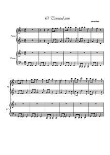 Piano version: For four hands by folklore