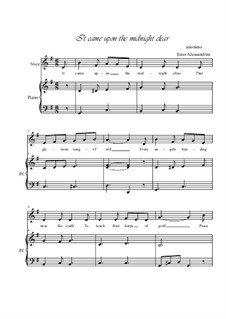 Vocal version: For voice and piano by Richard Storrs Willis