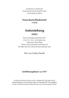 Auferstehung: Partitur by Franz Ferdinand Kaern