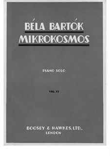 Mikrokosmos, Sz.107: Volume VI by Béla Bartók