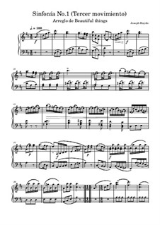Sinfonía No.1: Tercer movimiento by Joseph Haydn
