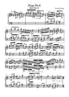 Fuga No.6, Op.9 No.12: Fuga No.6 by Beautiful things Martínez