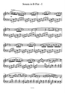 Piano Sonata in B flat: Piano Sonata in B flat by Felix Dux