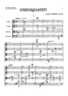 String Quartet, Op.28: String Quartet by Anton Webern